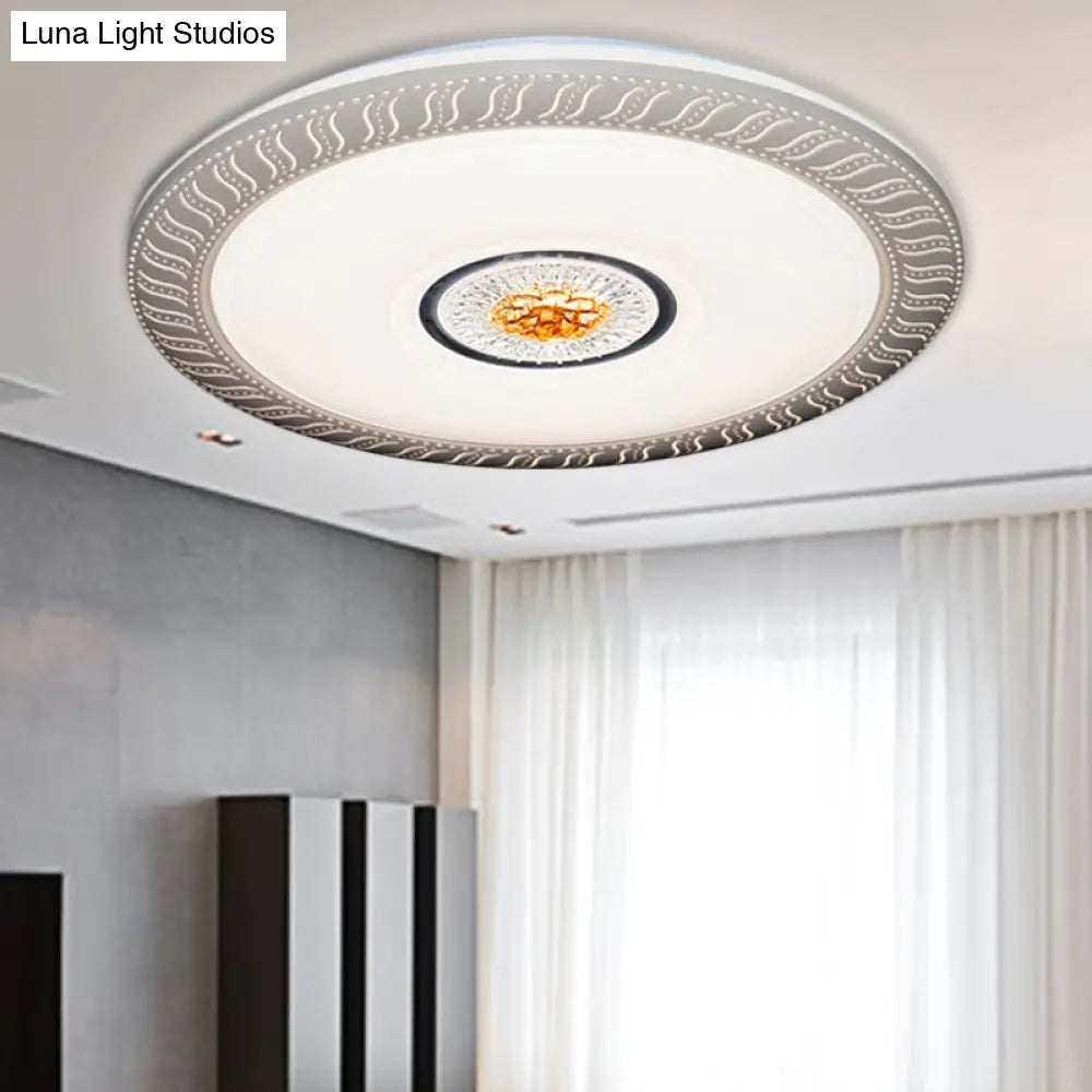 Acrylic Led Flush Ceiling Mount Light For Living Room & Kids Bedroom