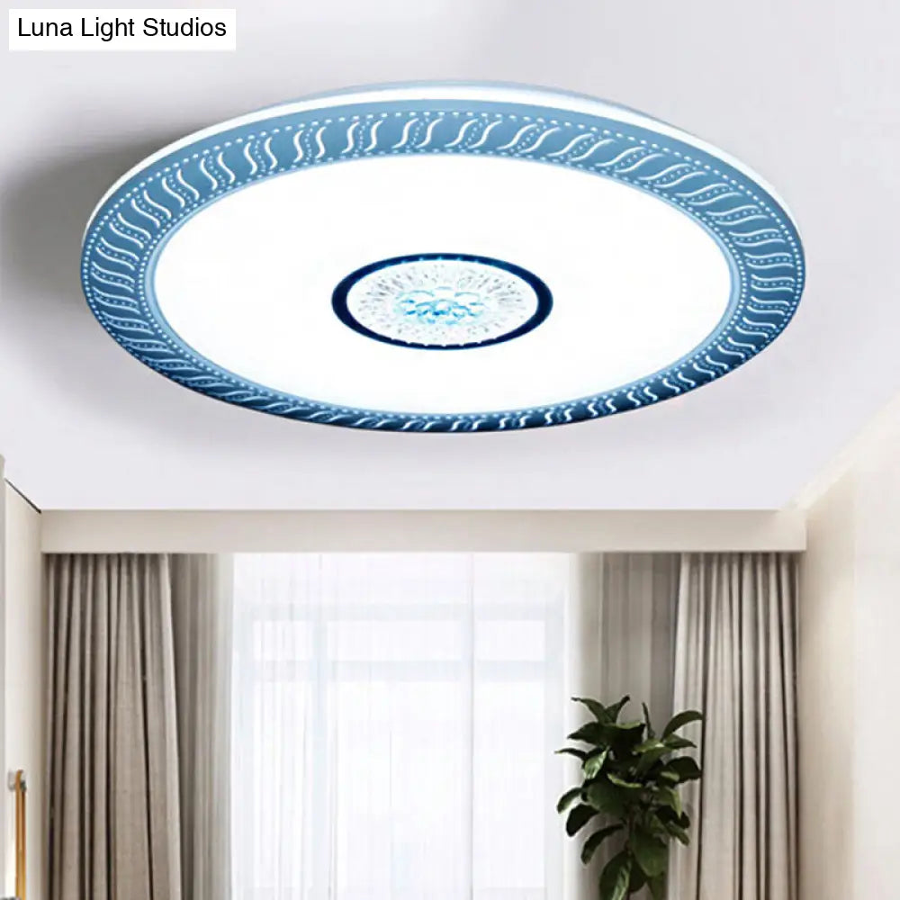 Acrylic Led Flush Ceiling Mount Light For Living Room & Kids Bedroom