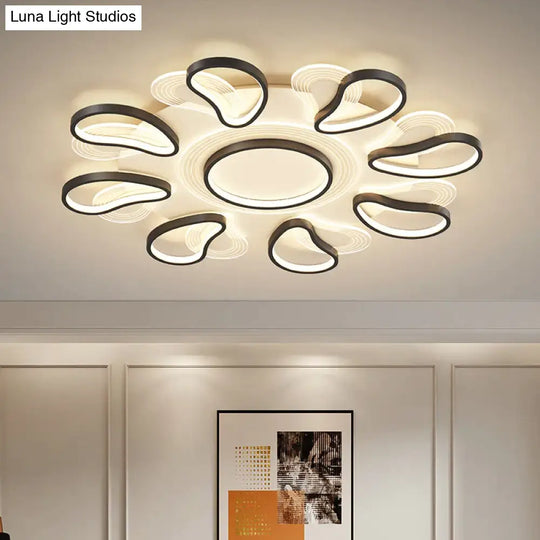 Acrylic Living Room Ceiling Lamp Led Petal Shaped Bedroom Modern Simple Household Restaurant