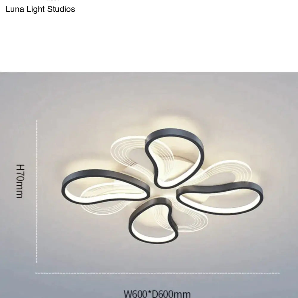 Acrylic Living Room Ceiling Lamp Led Petal Shaped Bedroom Modern Simple Household Restaurant