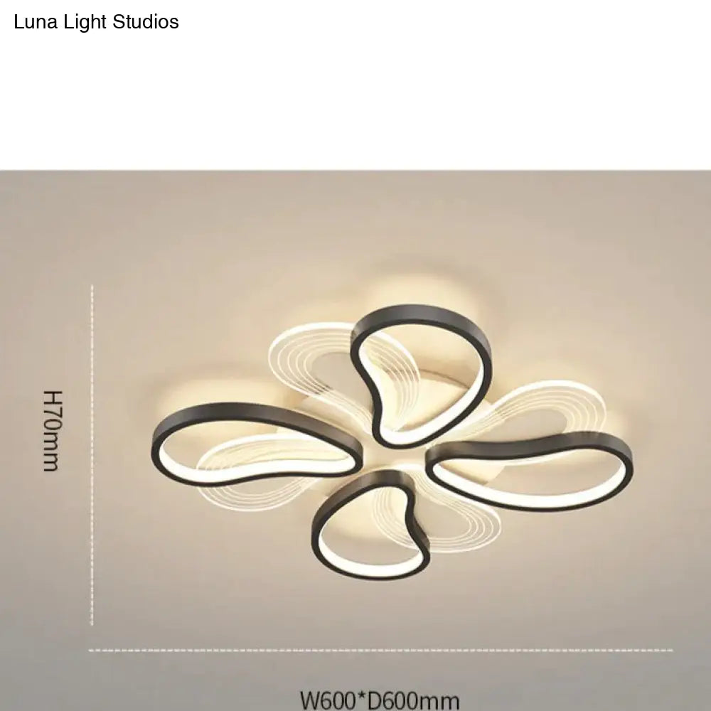 Acrylic Living Room Ceiling Lamp Led Petal Shaped Bedroom Modern Simple Household Restaurant