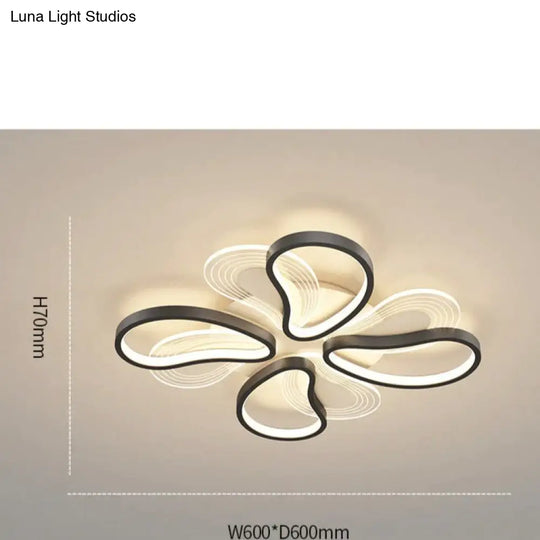 Acrylic Living Room Ceiling Lamp Led Petal Shaped Bedroom Modern Simple Household Restaurant