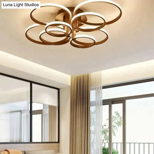 Acrylic Modern Led Chandelier For Living Room Bedroom Lustres Large Ceiling Lighting Fixtures 6