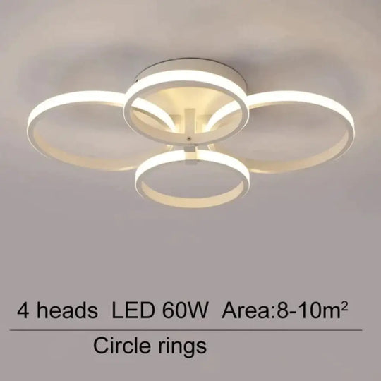 Acrylic Modern Led Chandelier For Living Room Bedroom Lustres Large Ceiling Lighting Fixtures 4