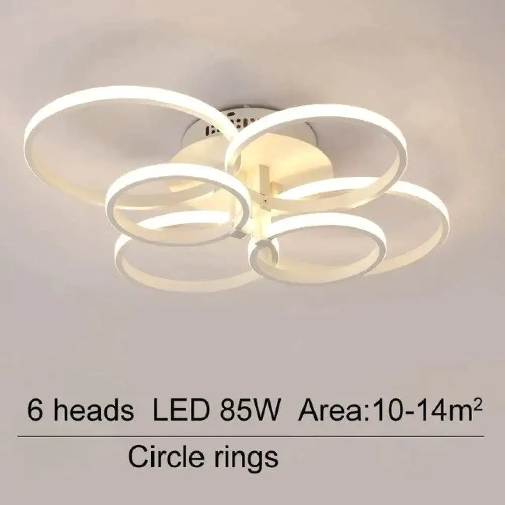 Acrylic Modern Led Chandelier For Living Room Bedroom Lustres Large Ceiling Lighting Fixtures 6