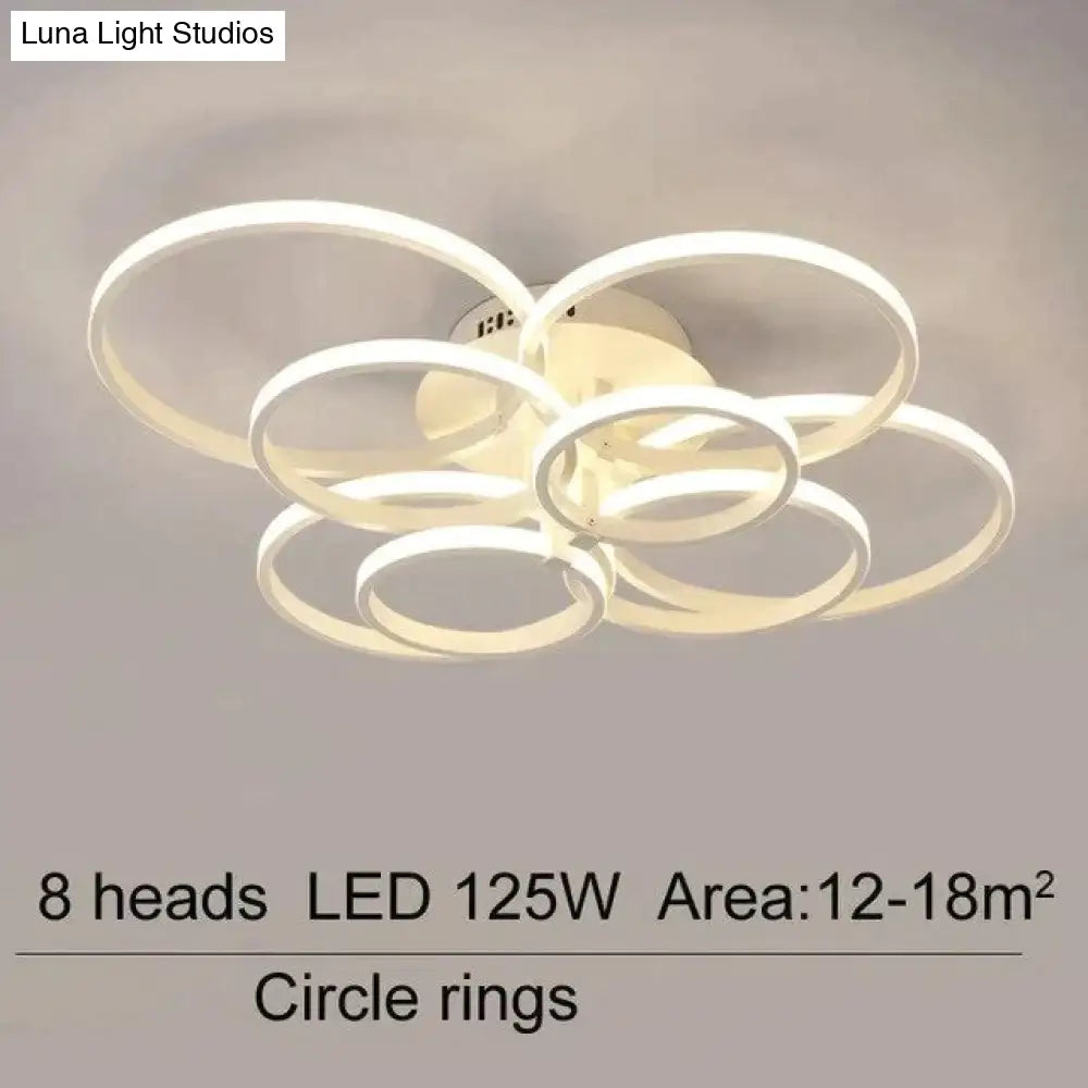 Acrylic Modern Led Chandelier For Living Room Bedroom Lustres Large Ceiling Lighting Fixtures