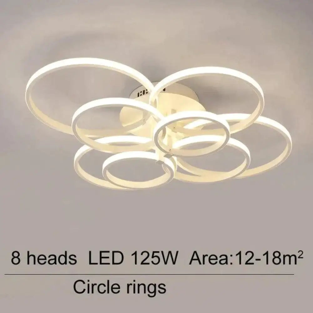 Acrylic Modern Led Chandelier For Living Room Bedroom Lustres Large Ceiling Lighting Fixtures 8