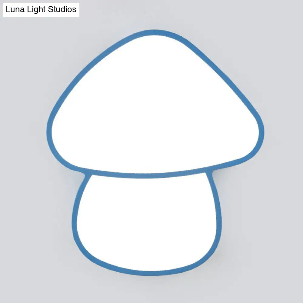 Acrylic Mushroom Flushmount Led Ceiling Light Creative Surface Mount Fixture For Kids Room