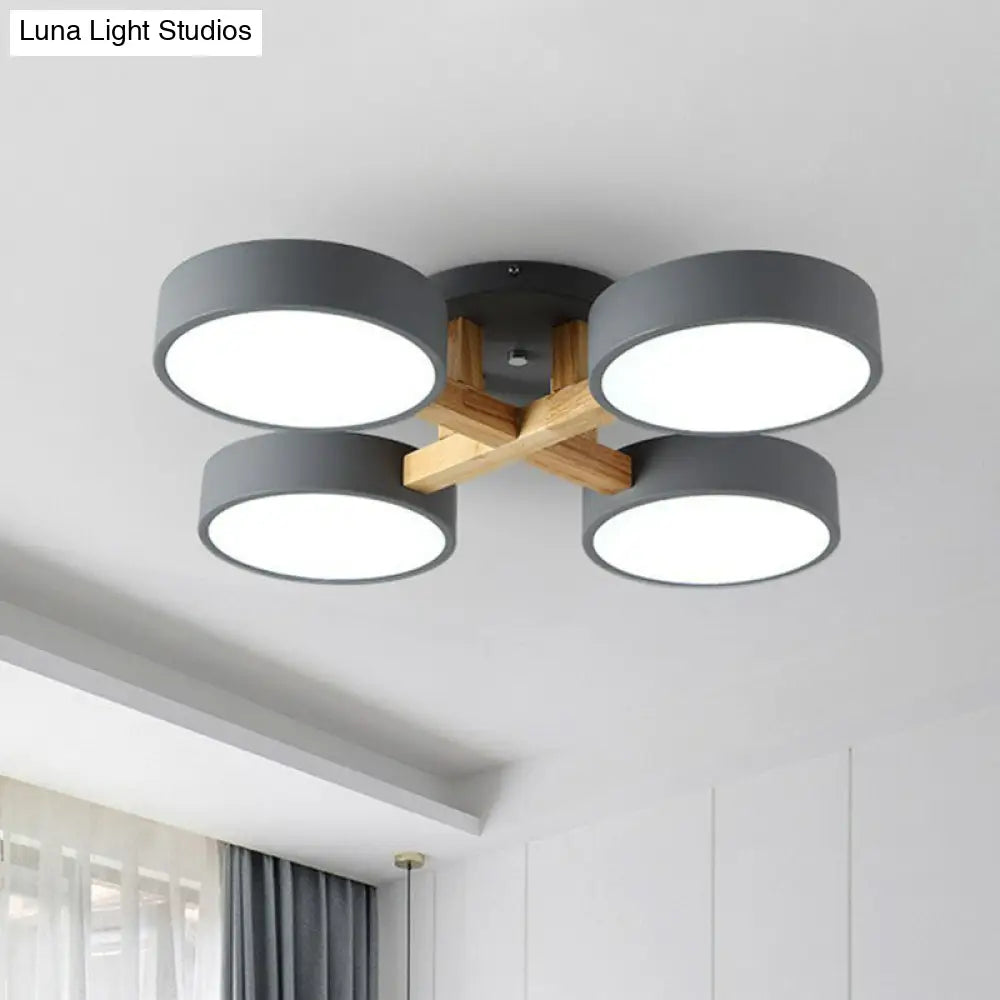 Acrylic Nordic Style Flush Mount Ceiling Light For Living Room