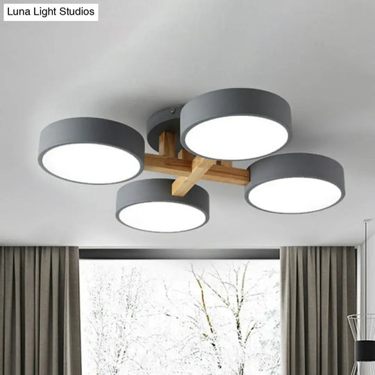 Acrylic Nordic Style Flush Mount Ceiling Light For Living Room