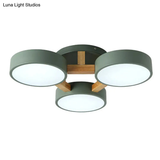 Acrylic Nordic Style Flush Mount Ceiling Light For Living Room