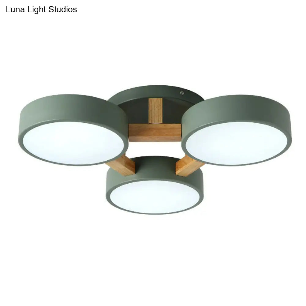 Acrylic Nordic Style Flush Mount Ceiling Light For Living Room