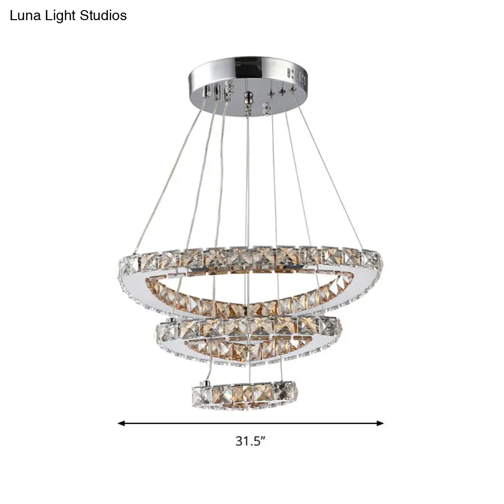 Addison Chandelier - Modern Elegance In Crystal And Chrome