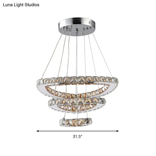 Addison Chandelier - Modern Elegance In Crystal And Chrome