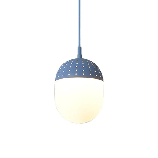 Addison - Nordic Globe/Ellipse Suspension Light With Opal White Glass Shade Metal 1