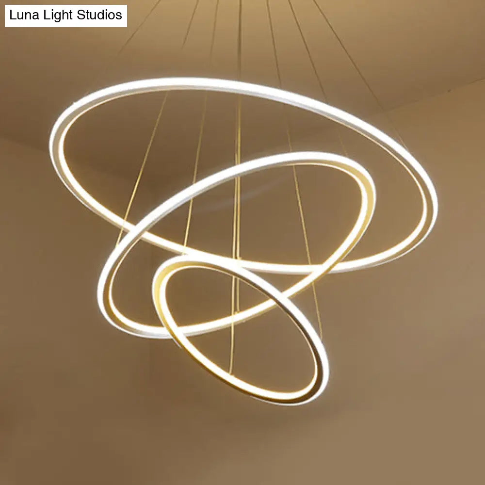 Adjustable 1/2/3-Light Pendant Chandelier With Acrylic Shade For Living Room Ceiling