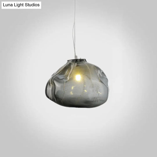 Cloud Suspension Pendant Light With Adjustable Cord - Modern And Stylish Smoke Gray / 8