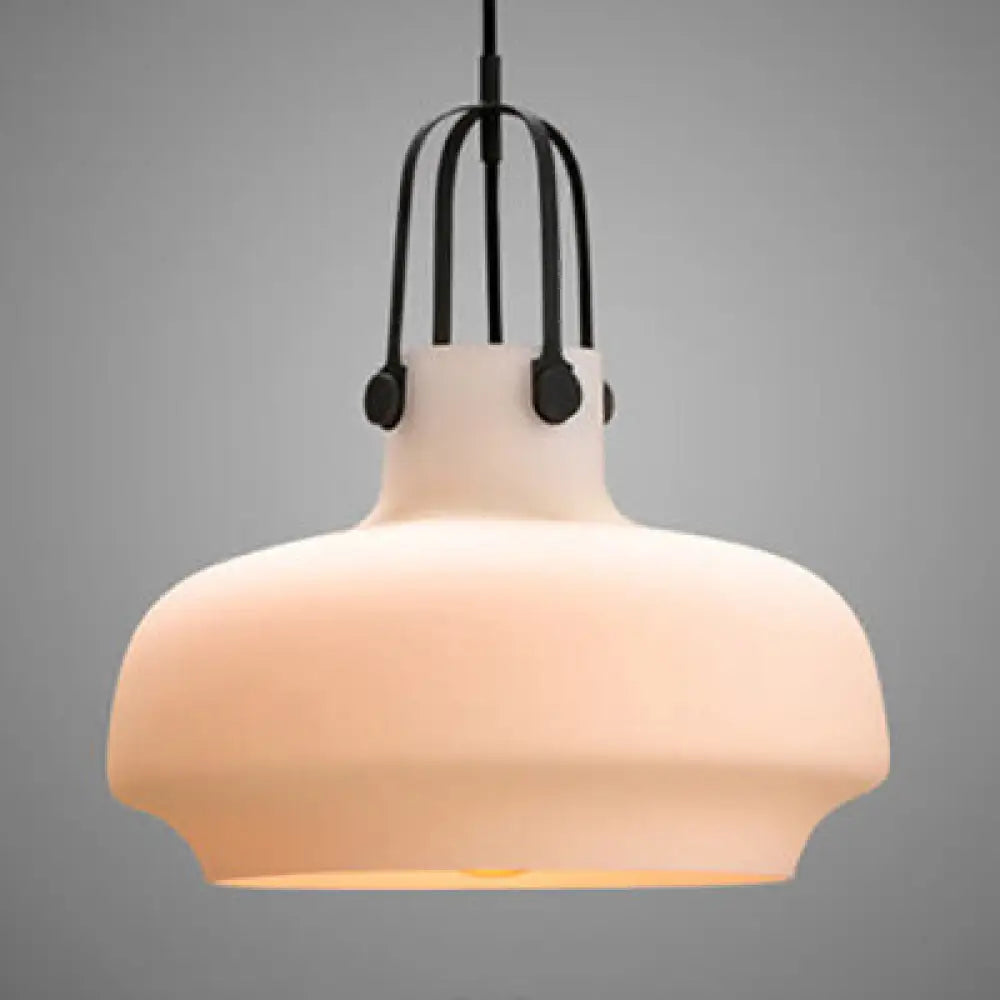 Adjustable Cord Pendant Lamp - Modern Grey/White/Clear Glass 7’/9.5’/13’ Wide White / 7’