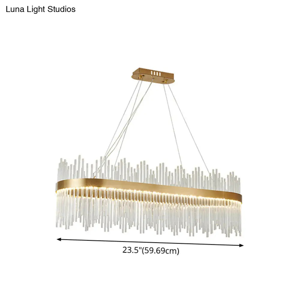 Adjustable Glass Crystal Drum Chandelier Pendant Light For Modern Living Rooms