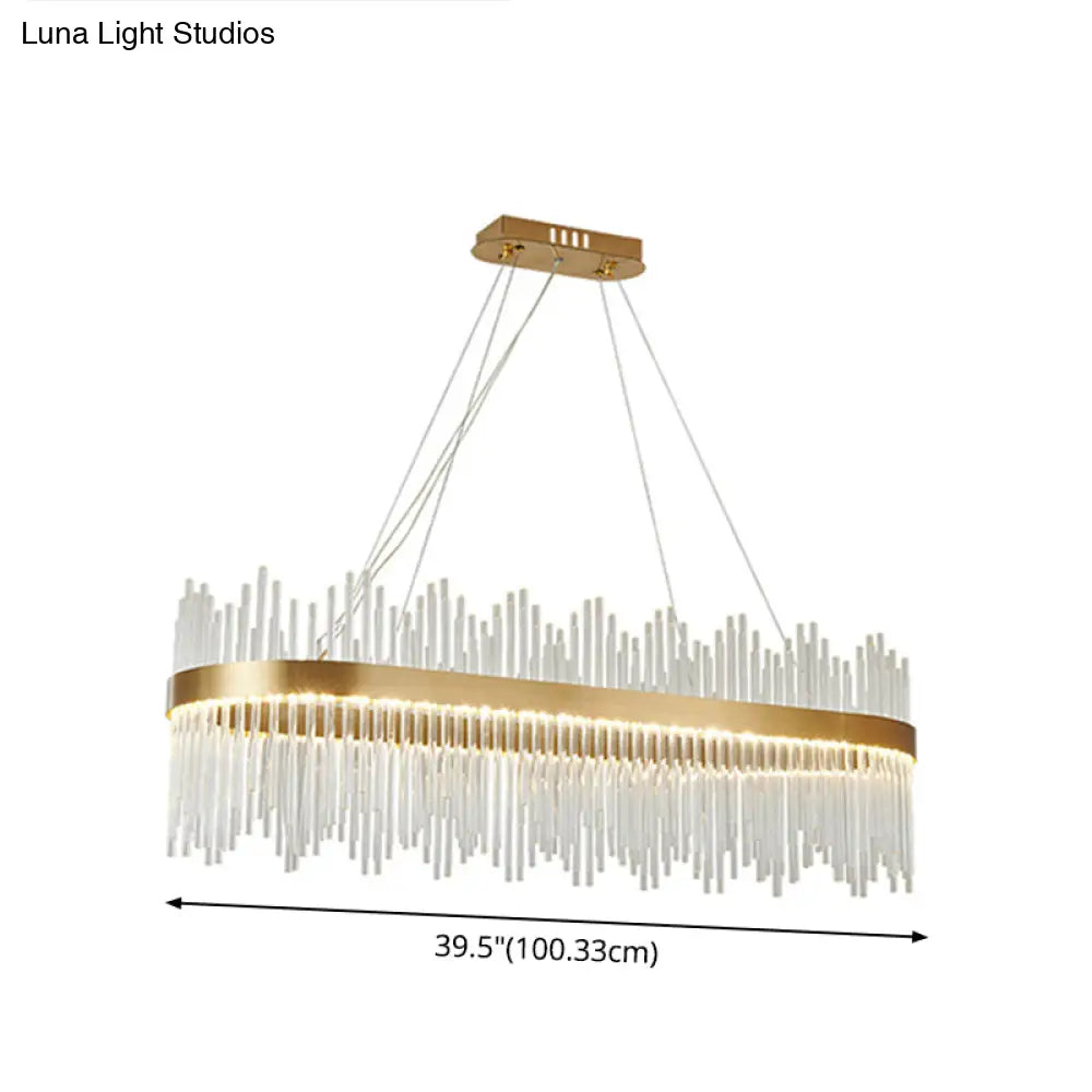 Adjustable Glass Crystal Drum Chandelier Pendant Light For Modern Living Rooms