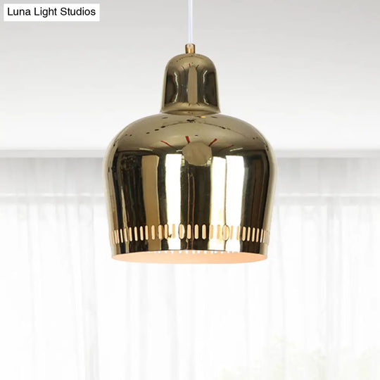 Adjustable Mirror Bell Pendant Lamp For Modern Living Rooms