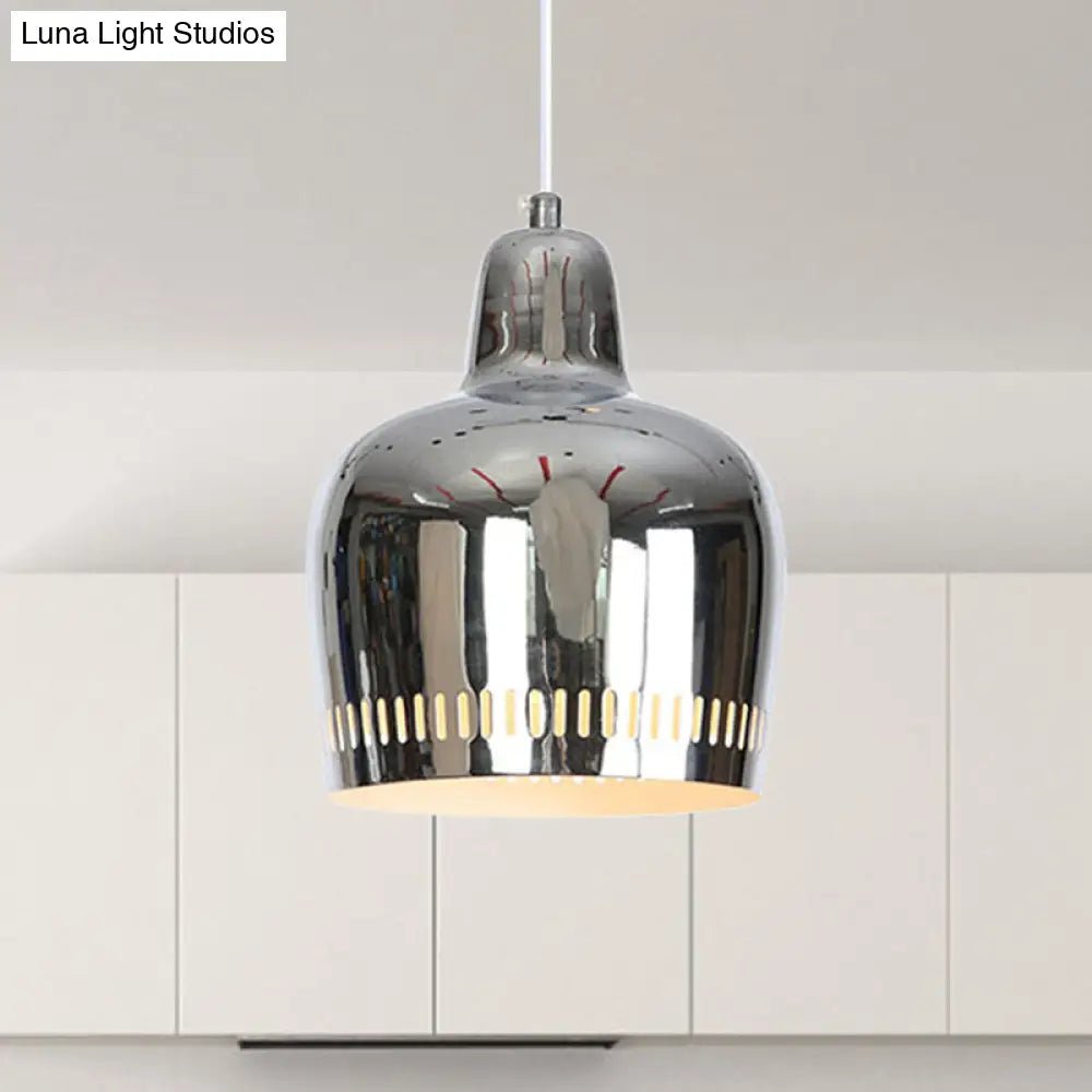 Adjustable Mirror Bell Pendant Lamp For Modern Living Rooms