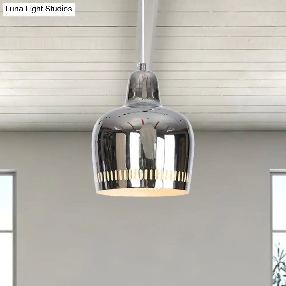 Adjustable Mirror Bell Pendant Lamp For Modern Living Rooms