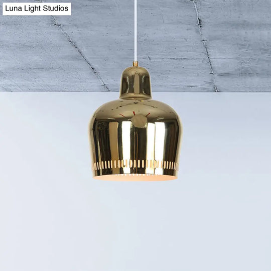 Adjustable Mirror Bell Pendant Lamp For Modern Living Rooms