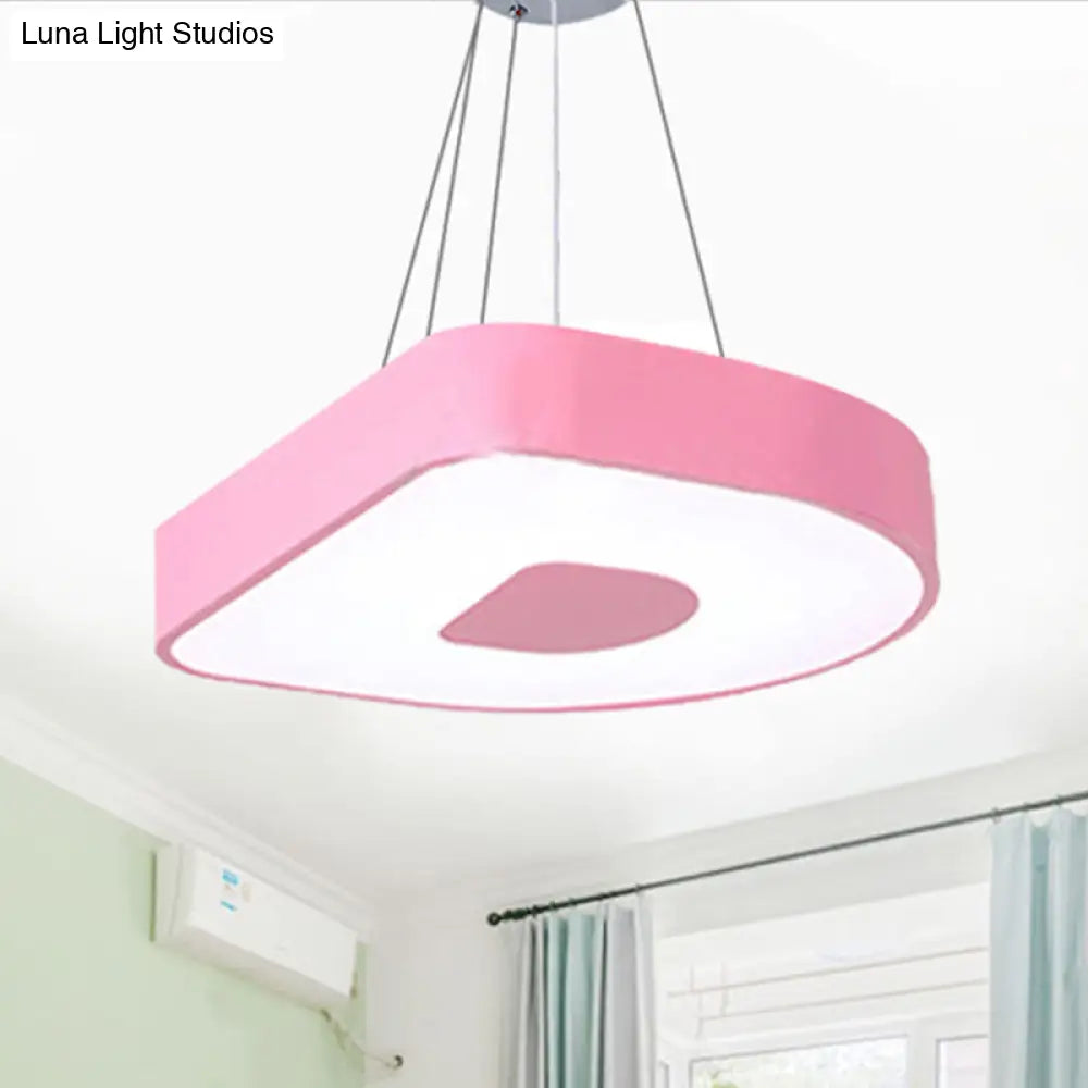 Adorable Baby Bedroom Pendant Light - Lovely Letter Acrylic Led Suspension