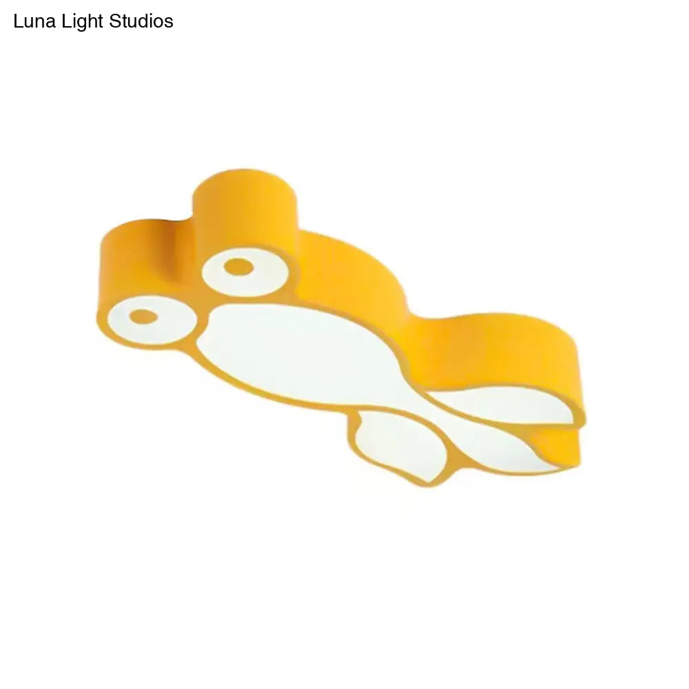 Adorable Little Goldfish Ceiling Light: Acrylic Led Flush Mount For Kids Bedrooms