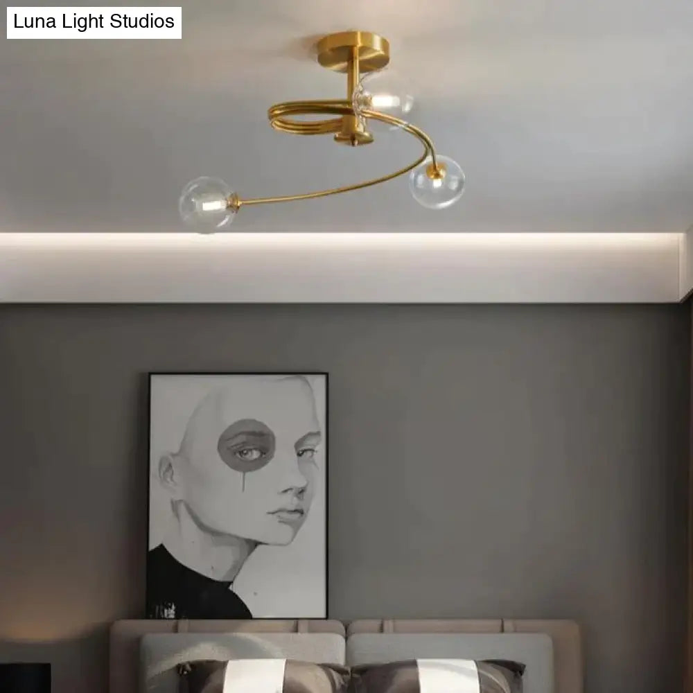 Aimee - Nordic Creative Rotate Bedroom Room Lamp Copper Ceiling