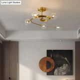 Aimee - Nordic Creative Rotate Bedroom Room Lamp Room Copper Ceiling Lamp Ceiling