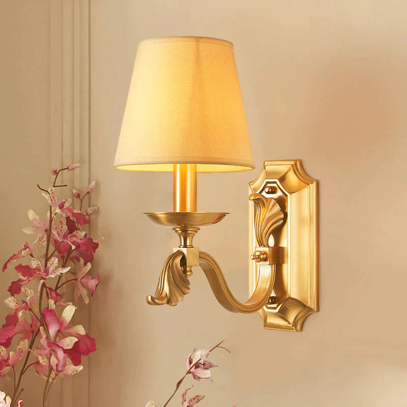 All Copper Wall Lamp Creative Personality Living Room Bedroom Bedside Lamp Wall Lamp Corridor Wall Lamp