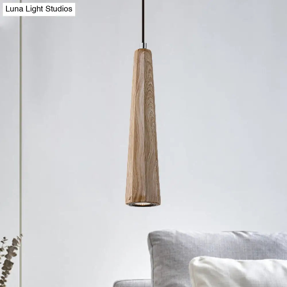 Alshain - Nordic 1 Light Pendant Lighting With Concrete Shade Black/Grey/Brown Tapered Hanging