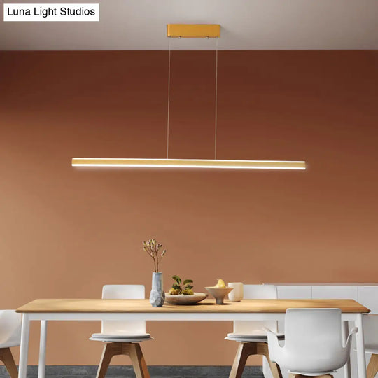 Aluminum Led Triangular Prism Pendant Lamp For Dining Room - Simple And Stylish Island Light