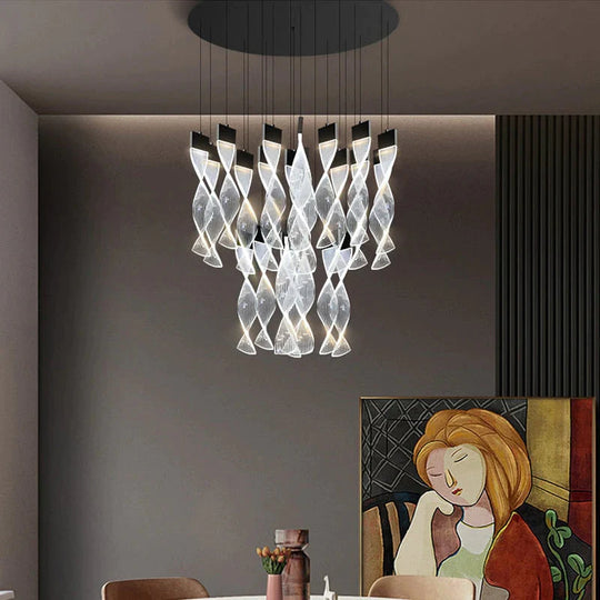 Alura - Designer Spiral chandelier