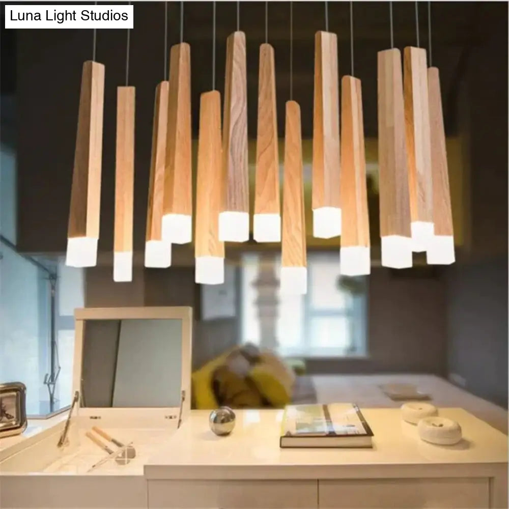 Amani - Nordic Minimalist Wood Art Pendant Lamp