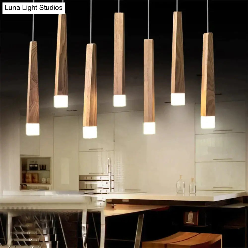 Amani - Nordic Minimalist Wood Art Pendant Lamp