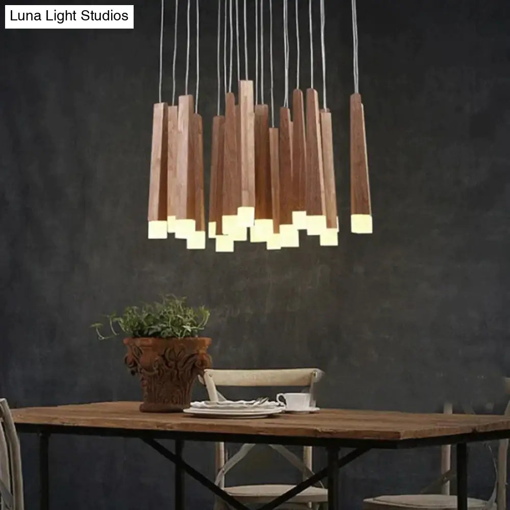 Amani - Nordic Minimalist Wood Art Pendant Lamp