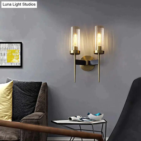 American Modern Minimalist Light Luxury Bedroom Lamps All Copper Wall Lamps Copper Wall Lamps