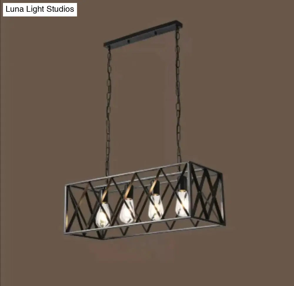 American Retro Iron Chandelier Pendant