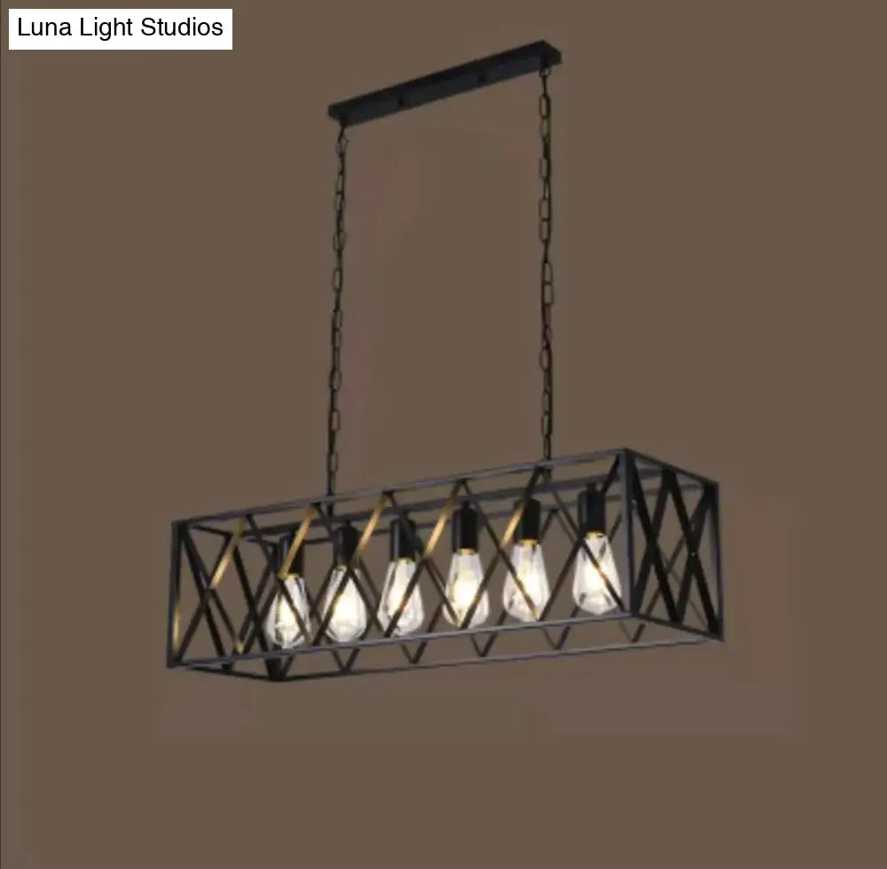 American Retro Iron Chandelier Pendant