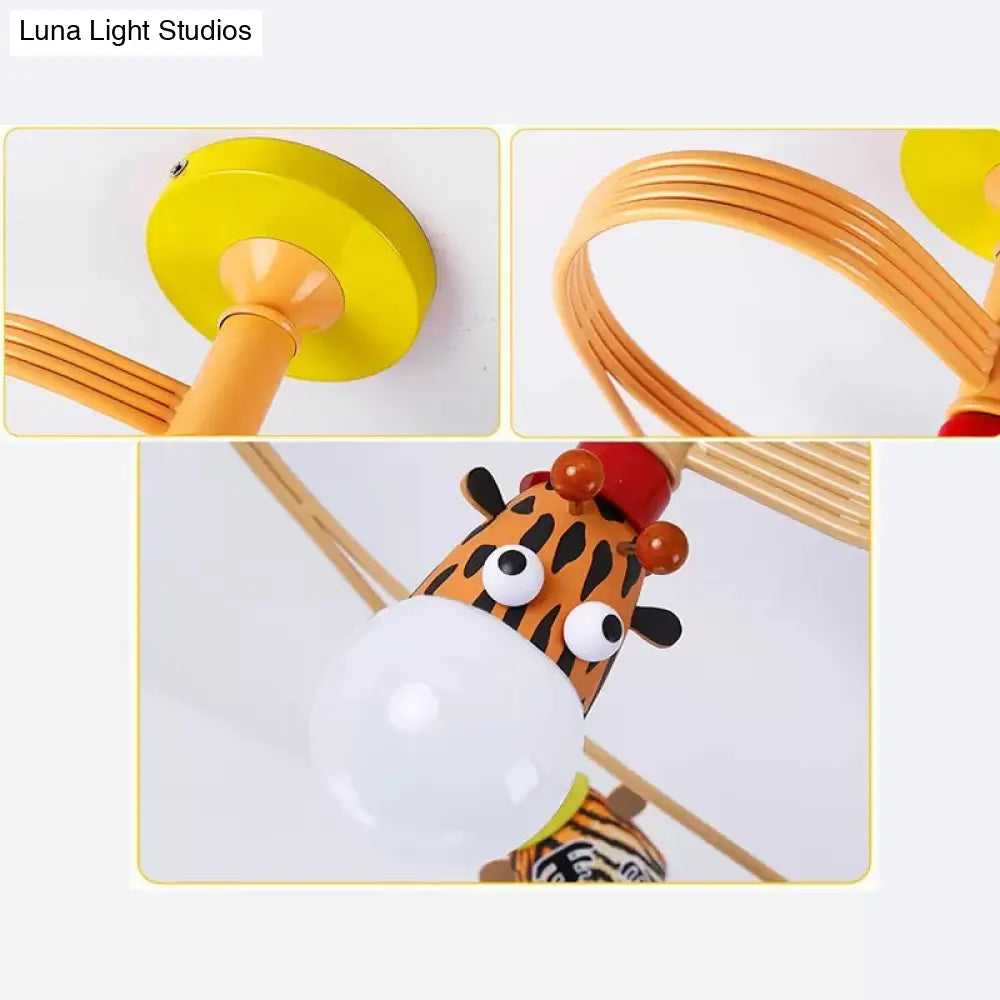 Animal-Inspired Twist Arm Led Ceiling Lamp For Modern Offices