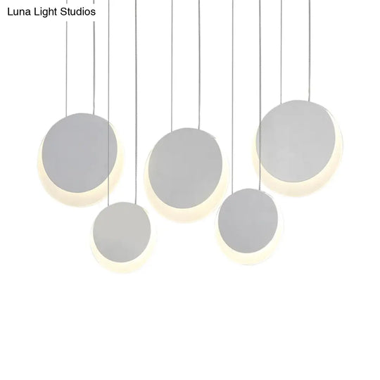 Anna - Moon Shaped Pendant Nordic Metal 3/4/5 Lights Cluster Light