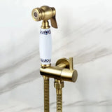 Antique Bidet Sprayer Faucets Toilet Bidet Tap Single Cold Corner Valve Handheld Hygienic Shower Head Wash Car Pet