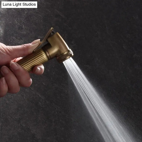 Antique Bronze Toilet Bidet Sprayer Set Brass Double Use Bidet Faucet Bathroom Sprayer Shower Bidet Faucet High