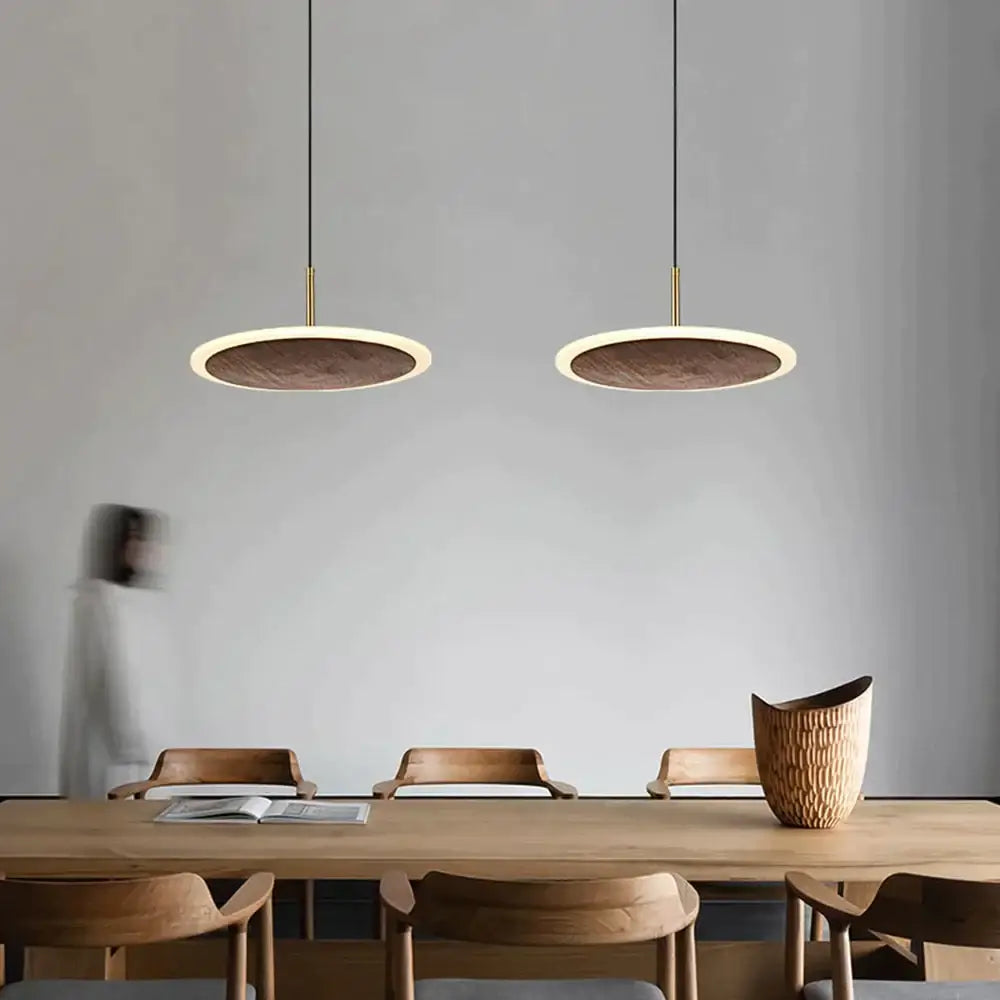 Araceli - Solid Walnut Pendant Light L D34Cm / 110V