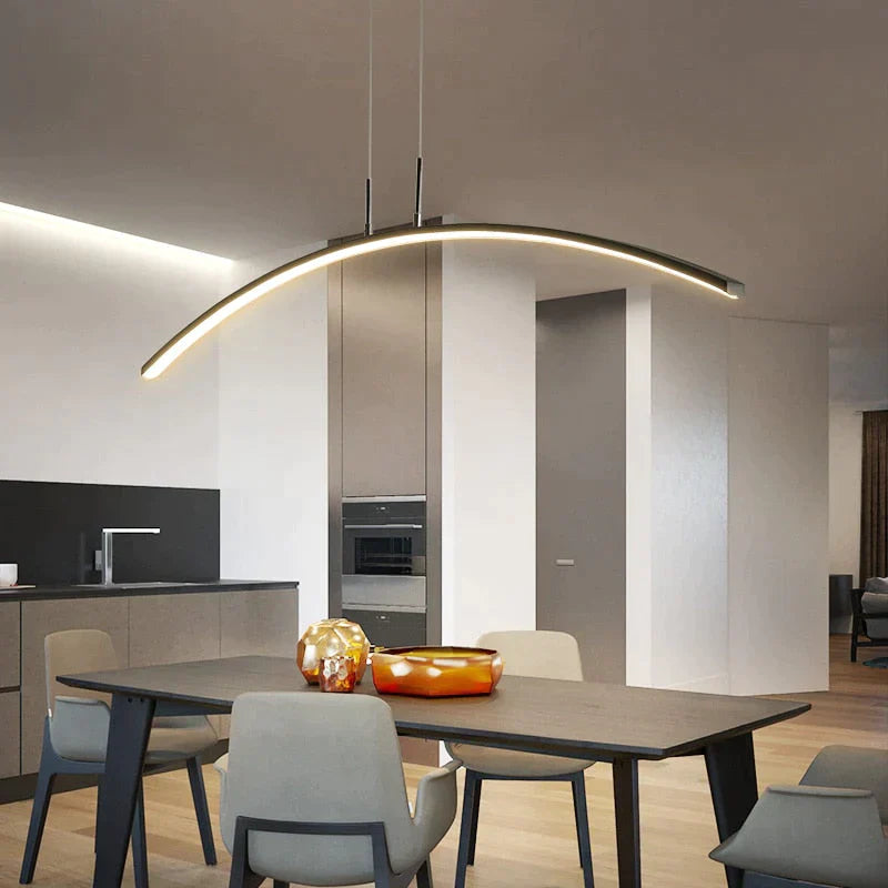 ARC Shape LED Hanging Pendant Lights Modern Lights for Dining Room