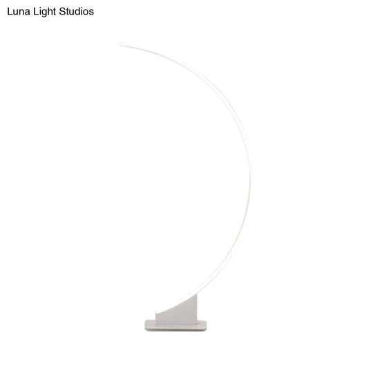 Arch Floor Lamp With Minimalist Design And Led Lighting - Ideal For Bedroom Warm/White Light