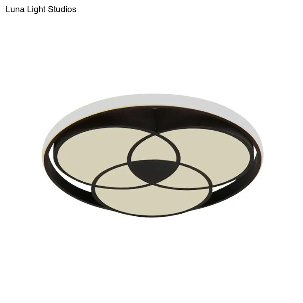 Art Deco Acrylic Flush Mount Ceiling Light For Bedroom